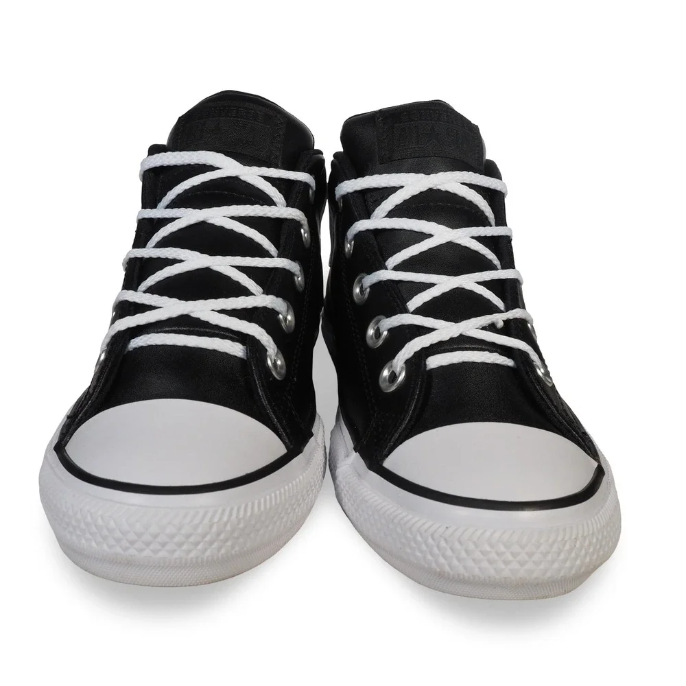 Converse Chuck Taylor All Star Street Youth 2 Black Leather Sneakers 663835C 2